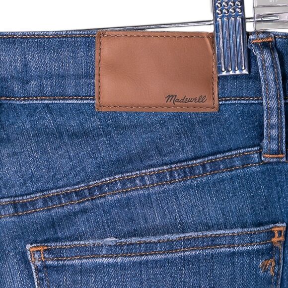 Madewell Jeans Women's Blue Distressed Medium Wash 9" High Rise Skinny Denim 25 - Picture 10 of 10